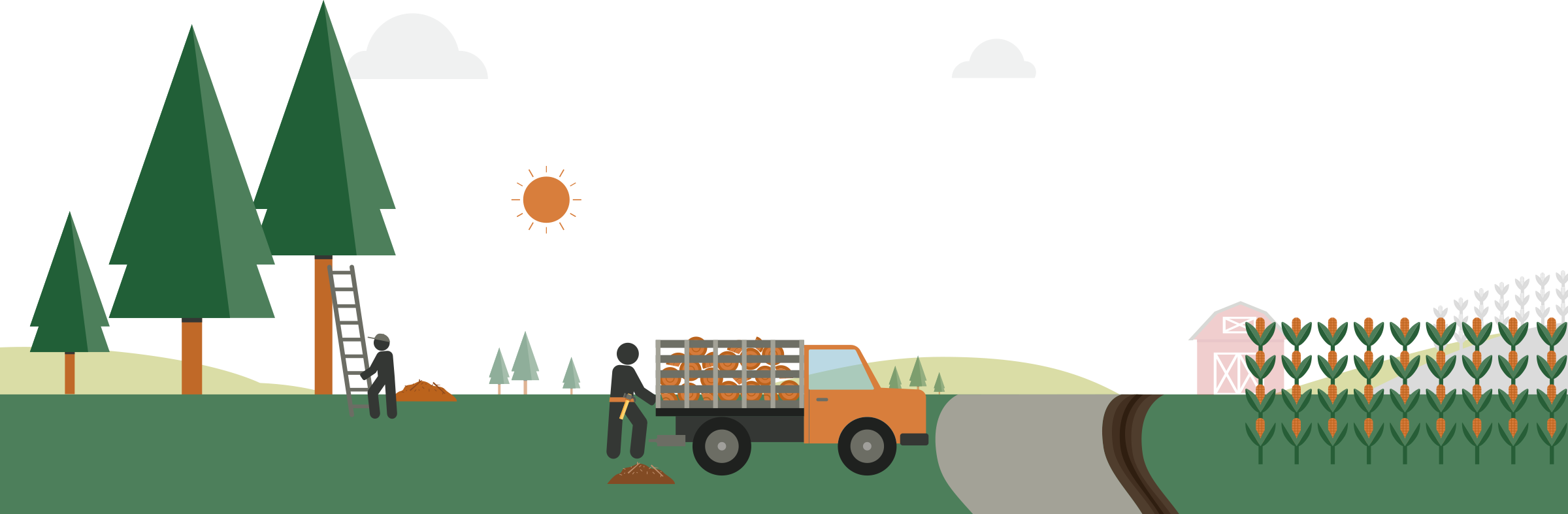 Creating Defensible Space Illustration