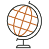 Icon of a globe