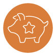 Icon of a pig with a star on it