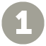 Icon with a number 1