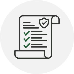 Icon of an insurance policy document